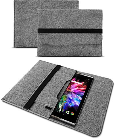 UC-Express Sleeve Hülle aus Filz - kompatibel mit XP-Pen Magic Drawing Pad - Schutz für Dein Grafik Tablet - Schutzhülle Nachhaltig, Tasche leicht & funktional für den Alltag, Farbe:Grau