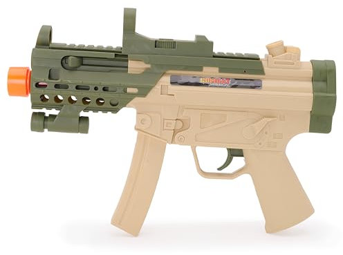 Toyland® 29 cm (11) Mitrailleuse des Forces spéciales avec lumières réalistes et Sons Rapides - Jouets de Jeu de rôle et de déguisement