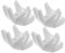 Garneck 4 Pezzi Supporto per Tazza di Uova a Forma di Mano Contenitori di Uova novità Portauovo Deposito Portauova Piano Porta Uova Porta Uova di Pasqua Simpatico Portauova Ceramica Bianca