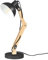 RLCLUTW Tischlampe aus Naturholz – Verstellbare Schreibtischlampe im Retro Design – LED geeignet, E27 Fassung – Nachttischlampe für Erwachsene – Vintage Holzlampe für Büro, Schlafzimmer, Wohnzimmer
