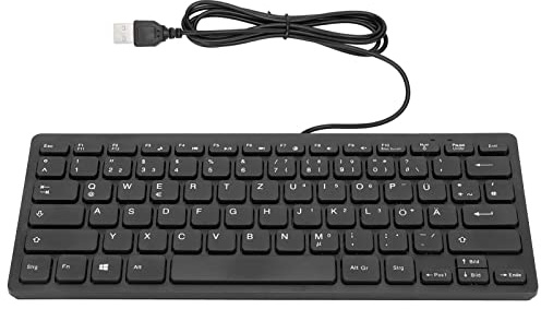 Tbest Cuteer Keyboards Eriesign Dule Wired 78 Tasten Hanical Tastatur für PC -Lap (Deutsches Qwetz -Layout)