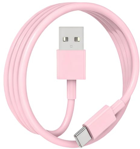 Rosa Ladekabel Auto für iPhone 16 handy ladekabel usb c auf usb a kabel 1M Pink Schnellladung über Typ C Kompatibel iPhone 17 Air 16 Pro Max 15 Plus 16e; iPad 13 11 Mini;Samsung Galaxy S25 S24 S23 A17