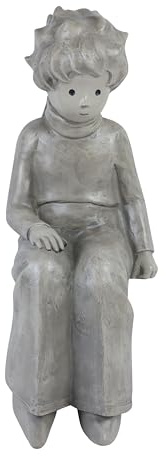 Vidroflor Kunststein Der Kleine Prinz als Kantenhocker © Antoine de Saint-Exupéry, Klein, Leicht, Befüllbar, Wetterfest
