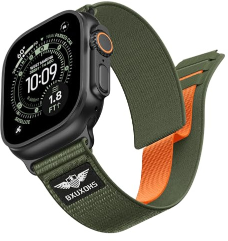 Trail Loop Straps for Apple Watch Ultra/3/2 Strap 49mm 46mm 45mm 44mm 42mm 41mm 40mm 38mm iWatch Straps for Men Women,Soft Fabric Nylon Sport Band for Apple Watch Series 11 10 9 8 7 6 5 4 3 SE 3/2nd