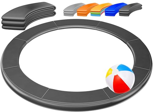 KESSER® - Trampolin Randabdeckung Ø 244, 305, 366, 426 cm, 30cm breit 100% UV-beständig reißfest Federabdeckung inkl. Beachball