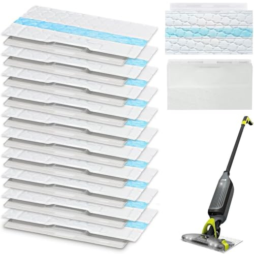 BAAQII 10 Pcs Replacement Disposable Vacuum Mop Pads Refill for Shark VACMOP Pro Cordless Hard Floor VM252 VM250 VM200 VM251 Cleaning Pads