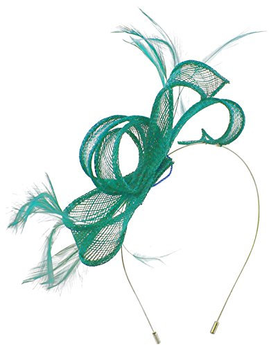 Max and Ellie Sinamay Fascinator - türkis, size: Einheitsgröße