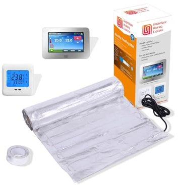 Underfloor Heating Foil Mat Kit for Laminate/Wood (2m, No Thermostat)