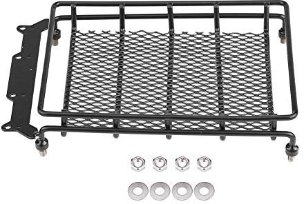 Dachgepäckträger für 1/10 RC Crawler, robust aus schwarzem Stahl, passend für Modelle und Sammler