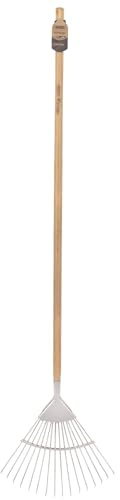 Draper Heritage 99020 Stainless Steel Lawn Rake with Ash Handle