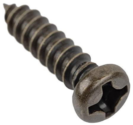 #3 X 1/2 Antique Brass Round Head Phillips Drive Screws | 25 Pack | Screws for File Card Holders, Cabinets, Woodworking, Antique & Modern Furniture | SCR-C1060-RP3012ABPK