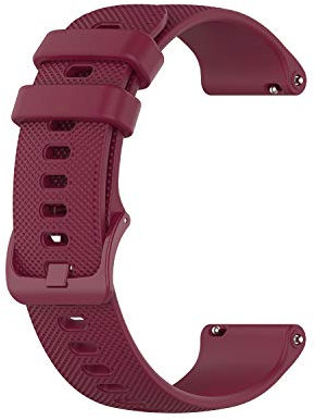 Yeejok Kompatibel mit Fossil Gen 6/5E, 44 mm, Silikon-Ersatzarmband, 22 mm, kompatibel mit Fossil Herren Gen 5 LTE/Carlyle/Garrett/Julianna Smartwatch Damen, Weinrot