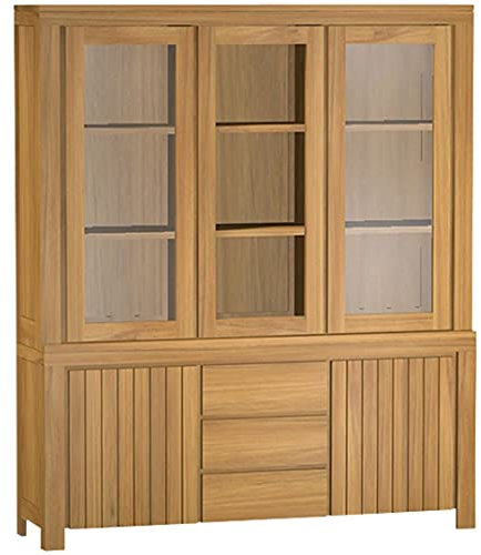 Teako Design Highboard Horndal Schrank Teak Massivholz, Vollholz- 180x 210x 50 cm (B/H/T)