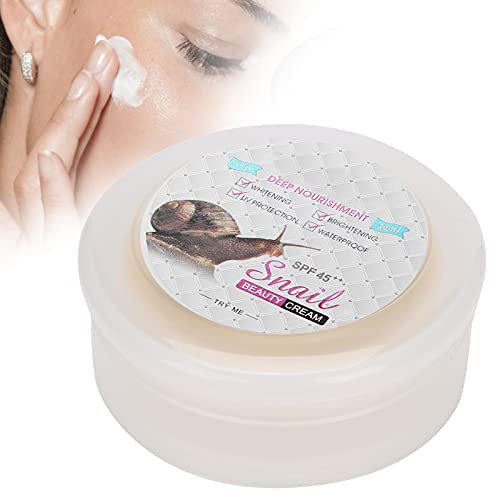 30ml Snail Collagen Cream, Schneckenschleim Creme, Concealer Brightening Pearl Cream, hyaluronic acid moisturizer anti Wrinkle Feuchtigkeitsspendende Pflegecreme für das Gesicht SPF 45++