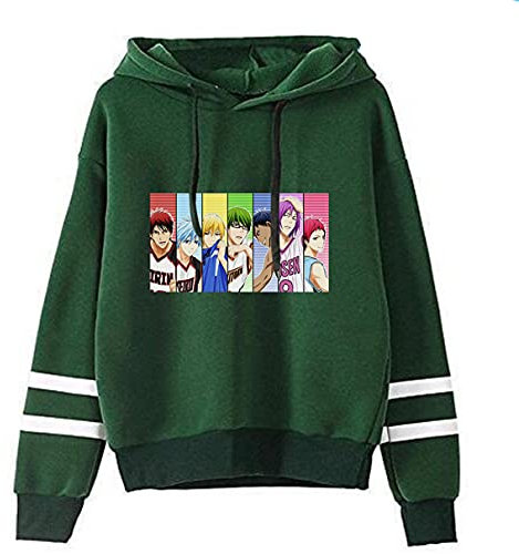 Nesthome Kuroko's Basketball Jungen Mädchen Unisex Langarm Hoodies Kapuzenpullover 3D Bedruckte Pullover Kapuzenpulli Sweatshirts Kapuzenjacke Mit Taschen