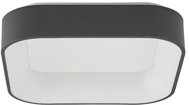 Arcchio LED Deckenleuchte Aleksi (Modern) in Schwarz aus Metall (1 flammig,) - Lampe Deckenlampe Küchenleuchte