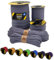 EdcX Paracord 4mm, 35+ Colori Solidi (10m, 15m, 30m, 50m, 100m, 300m) | Ideale per campeggio, sopravvivenza, attività all'aperto | Corda 100% nylon 4 mm| Corda Tattica 550 Tipo III (Shark, 15 m)