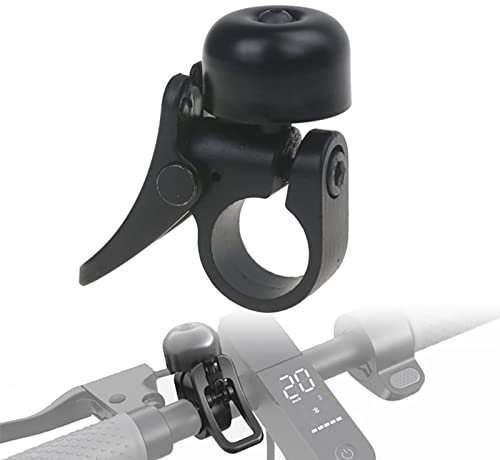 MotuTech Campanello per Xiaomi M365 Pro / Pro2 / 1S / Essential Scooter Monopattino Accessori Bell su Manubrio Alluminio (nero)