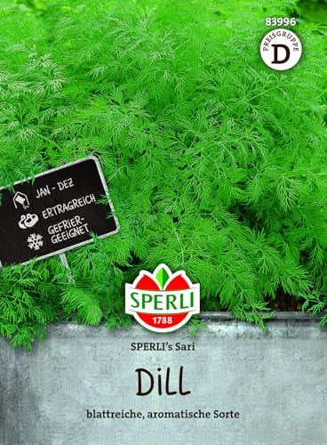 Sperli Dillsamen SPERLI's Sari 83996, Gemüsesaat | Schnellwachsend & Ertragreich, Dill-Saatgut für Freiland & Hochbeet, einjährig