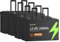 XZNY® 4 Pack 12.8V 100Ah LiFePO4 Akku Lithiumbatterie Pro, 12V 100Ah Tiefzyklen LiFePO4 Batterie für Backup-Strom für Zuhause, Wohnmobil, Solaranlage, Haushaltsgeräte, Netzunabhängige, Boot