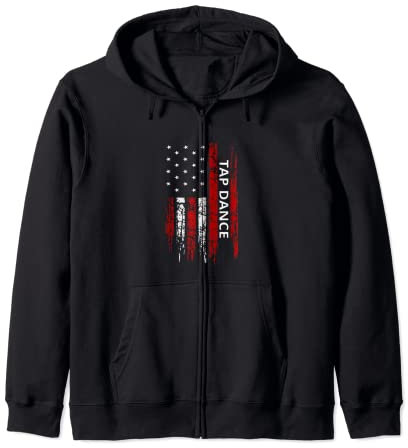 Tap Dance Amerikanische USA-Flagge Step Dancers Geschenk Kapuzenjacke