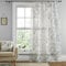 Dreams & Drapes - Single Net Curtain for Windows W55 x L54 (140 x 137cm) - Voile Curtain for Bedroom/Living Room - Floral & Leaf Voile Sheer Curtain - Tiverton Collection, Green
