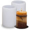 Molde de Silicona para Velas,2Pcs Moldes de Velas 3D,Molde de Vela Artesanal Hecho a Mano,Vela Molde de Silicona 3D,Molde de Vela de Plástico para Bricolaje (F)