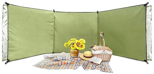 EHOTER Camping Windschutzscheibe Windschutzscheibe 210D Oxford Strand Privatsphäre Shelter Anti Wind Camping Sichtschutz Tragbare Lagerung Shelter Shad Picknick Windschutz für Park Outdoor