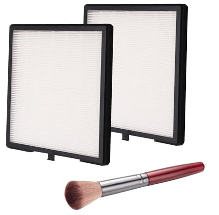 ibubu Nail Dust Collector Filters 2 Pack Nail Dust Suction Collector Replacement Filter with Nail Art Dust Powder Remover Brush for Electric Nail Dust Collector Machine Nail Salon Dust Extractor