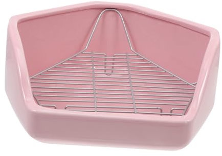 BUGUUYO Toilette pour Lapin Céramique Bac Apprentissage De Propreté Anti-basculement pour Petits Animaux Angle