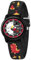 Timever Kinder Armbanduhr Mädchen Jungen mit Elastisches Stoff Armband,analoge Kinderuhr zum Lernen,Schmetterling Dinosaurier Floralen Motiven BlackDinosaur