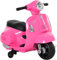 Moto Elettrica per Bambini Vespa Elettrica Per Bambini 1 Anno con Licenza Ufficiale Vespa Batteria 6V, Fari e Clacson, per Bimbi da 18-36 mesi, (Rosa)