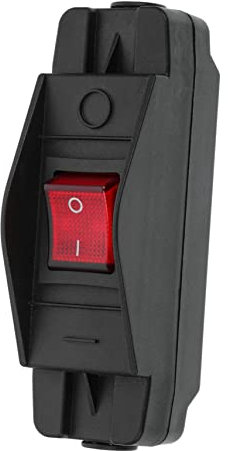 Lurrose Inline Kabelschalter Wippschalter Für Beleuchtung Und Elektrogeräte Mit Doppelten Drahtkontakten Einfache Installation Langlebiges Legierungsmaterial