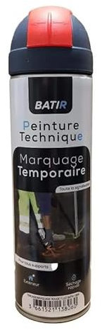 Aérosol peinture traçage, marquage, 500ml, rouge fluo