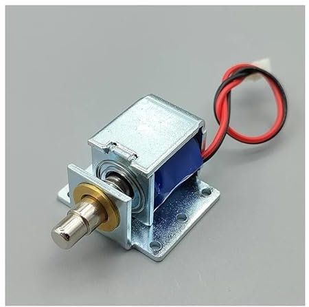 JRXFXEKW DC 5V 6V 9V 12V Telescopic DC Electromagnet Push Pull Type Plunger Magnet Spring Rod Solenoid Magnet Stroke 4.5mm