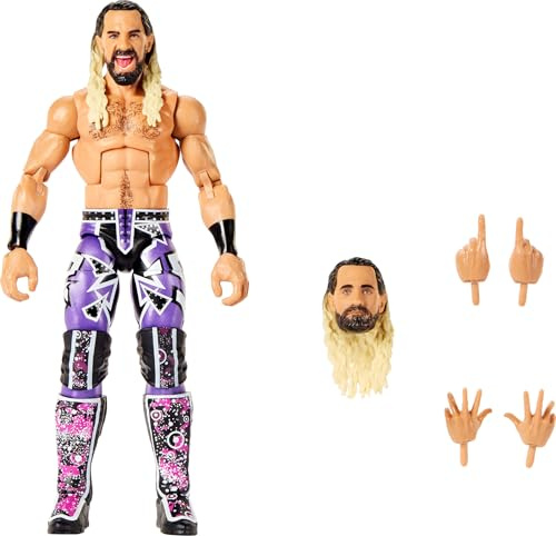 Mattel WWE Elite Collection Top Picks (Styles May Vary) | Action Figures & Accessories Set, 6-inch Collectible with Swappable Hands & Ring Gear, For Kids & Collectors, JHV16