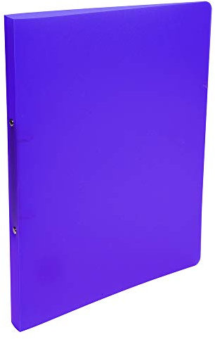 Exacompta 51166E Ringbuch (aus PP mit 2 Ringen, 15 mm Rücken, Chromaline, für Format DIN A4) violett