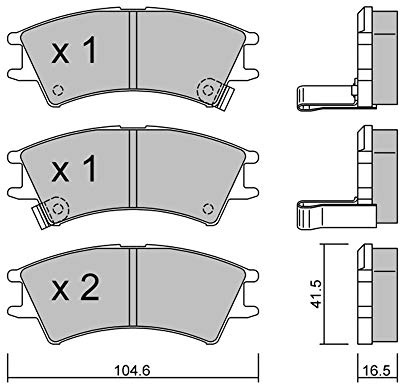 metelligroup 22-0361-0 - Bremsbeläge