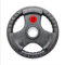 Viper 15KG Rubber Coated Tri-Grip Olympic Weight Plate – 2 Hole – Heavy Duty Gym Training, Powerlifting, Squat, Bench Press, Deadlift SINGLE PLATE