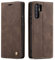 QLTYPRI Hülle für Huawei P30 Pro, Vintage Dünne Handyhülle mit Kartenfach Geldtasche Standfunktion PU Ledertasche TPU Bumper Flip Schutzhülle Kompatibel mit Huawei P30 Pro - Kaffee Braun