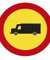 Signal métallique homologué type MOPU 60 cm Reflect N1 Entrée interdite aux camions TR-106