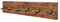 Licht-Erlebnisse Wandgarderobe Teak Holz 90 cm lang 6 Haken Garderobe Flur Ernie
