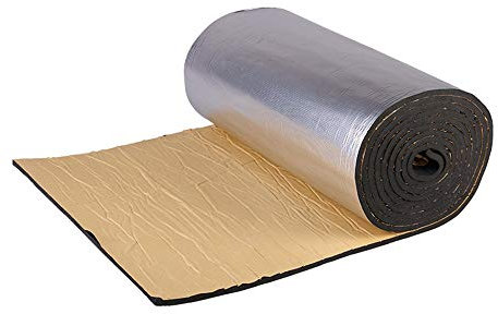 ZzhGD BBGS Rohrisolierung Aluminiumfolie Selbstklebende Isolierschaum, Kanalisation Wärmedämmplatte Hohe Temperaturbeständigkeit Brandschutz Dämmstoffe Wasserleitung Wrap (Color : B, Size : 10m)