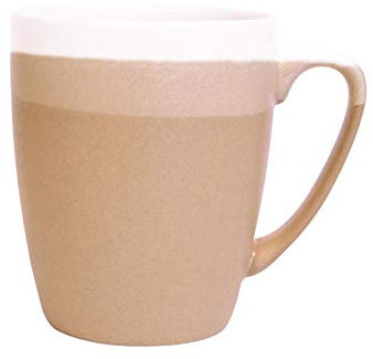 Churchill Mezclas Acogedor Taza Ombre - Moderno Gradiente Fine China Tea Coffee Cup - 400ml - Arena