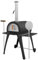 Dellonda Large Outdoor Wood-Fired Pizza Oven & Smoker with Side Shelves & Stand - DG103