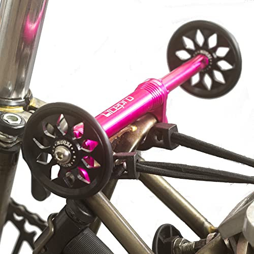 London Craftwork Eazy-Prolunga Pieghevole Brompton, con 2 Ruote, Colore: Rosa, Parte Bici Unisex, Taglia Unica