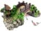 Kewmayer Aquarium Dekoration,1Pcs Aquarium Rock Cave Dekoration mit Grün Gras,für Fische Garnelen Verstecken MountainViewMoosBaumHaus Aquarium Dekoration,Harz Aquarium Dekoration