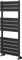 Go Bathrooms Ark Towel Rail 1200mm x 500mm Matt Black Bathroom Radiator Designer Heated Ladder Rail Flat Panel Heater