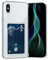 AKABEILA Case for iPhone XS Max Clear Slim Phone Case Soft TPU Wallet Case Bag Cover with Card Slot Holder Shockproof 6.5