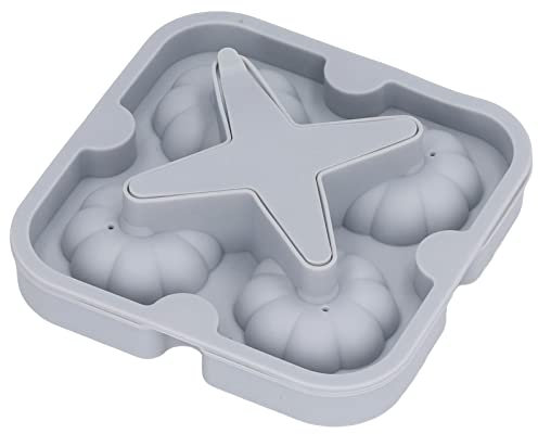 Ice Cube Tray with Lid, Pumpkin Shaped Pumpkin Ice Ball Mold Silicone Ice Cube Tray Silicone Ice Cube Moulds Ice Cube Moulds Set Large Ice Trays for Freezer Containers